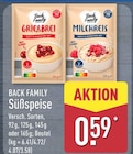 Grießbrei von Back Family im aktuellen ALDI Nord Prospekt