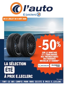 Catalogue E.Leclerc de la semaine "LA SÉLECTION ÉTÉ À PRIX E.LECLERC" avec 1 pages, valide du 21/07/2026 au 08/08/2026 pour Urrugne et alentours Prospectus E.Leclerc de la semaine "LA SÉLECTION ÉTÉ À PRIX E.LECLERC" avec 1 pages, valide du 21/07/2026 au 08/08/2026 pour Urrugne et alentours