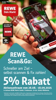 Aktueller REWE Prospekt "Dein Markt" Seite 1 von 26 Seiten