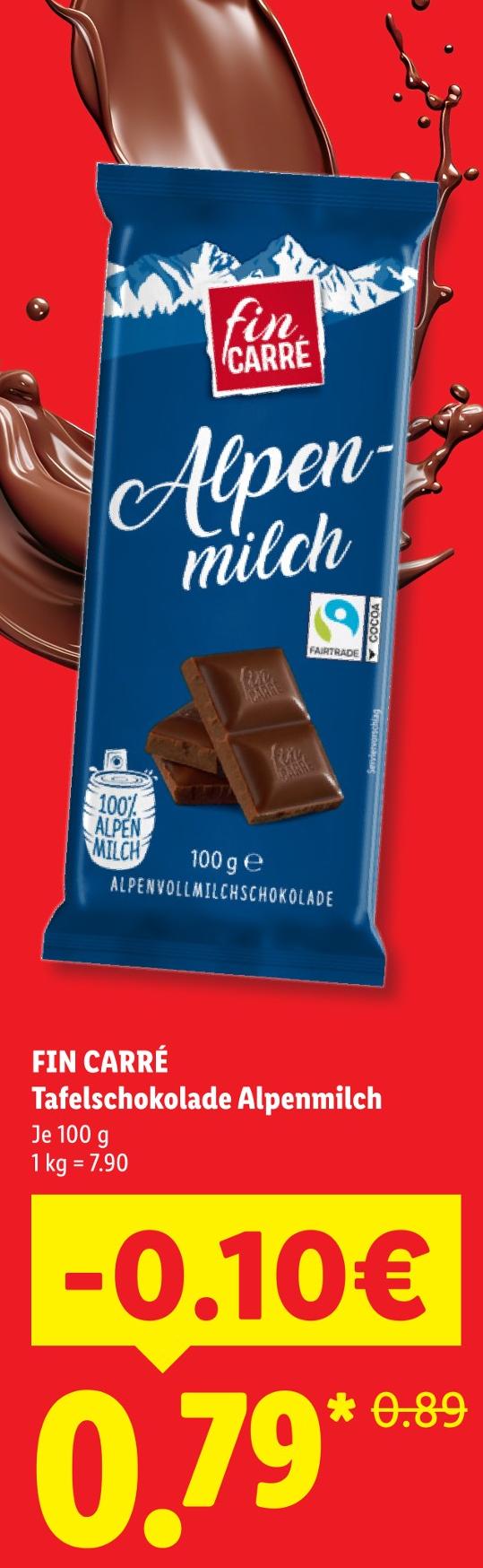 Tafelschokolade Alpenmilch
