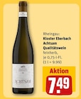 Achtsam Qualitätswein im Angebot bei REWE in Darmstadt Achtsam Qualitätswein Angebote von Kloster Eberbach bei REWE Darmstadt für 7,49 €