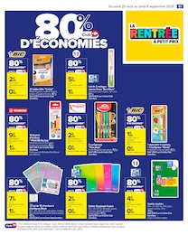 Prix et réduction Stylo-Bille dans le prospectus Carrefour en cours Offre Stylo-Bille dans le catalogue Carrefour du moment à la page 63