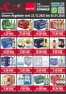 Wasser im Nuck Getränke Prospekt "DIE GETRÄNKEKÖNNER" mit 3 Seiten (Dresden)