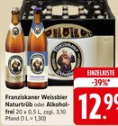 E center Laufenburg - Weissbier Naturtrüb oder Alkoholfrei Angebot im Prospekt Weissbier Naturtrüb oder Alkoholfrei bei E center im Laufenburg Prospekt für 12,99 €