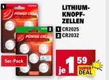 Lithium-Knopfzellen CR2025 Angebote bei Marktkauf Leonberg für 1,59 €