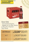 Coca-Cola Angebote von Coca-Cola bei Metro Wülfrath für 15,47 €