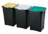 Lot de 3 poubelles de tri "coverline" 44l en promo chez Hyper U Reims à 15,99 €