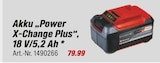 Aktuelle Batterie Angebote bei toom Baumarkt in Hildesheim Aktuelles Akku "Power X-Change Plus", 18 V/5,2 Ah Angebot bei toom Baumarkt in Hildesheim ab 79,99 €