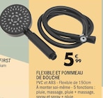 Flexible et pommeau de douche en promo chez La Foir’Fouille Flexible et pommeau de douche dans le catalogue La Foir’Fouille