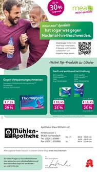 Aktueller mea - meine apotheke Prospekt (Marktrodach, 4 Seiten zum blättern mea - meine apotheke Prospekt Unsere September-Angebote mit 4 Seiten