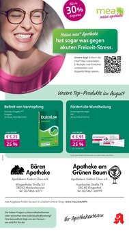 Aktueller mea - meine apotheke Prospekt "Unsere August-Angebote" Seite 1 von 4 Seiten für Muldenhammer