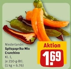 Spitzpaprika Mix Crunchino Angebote bei REWE Rostock für 1,69 €