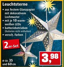 Leuchtsterne bei Thomas Philipps in Osnabrück Leuchtsterne im Angebot bei Thomas Philipps Osnabrück für 3,98 €