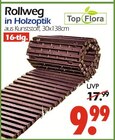 Rollweg in Holzoptik Angebote von Top Flora bei Wreesmann Stade für 9,99 €