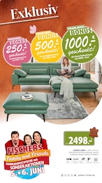 Ecksofa im Polstermöbel Fischer Prospekt "FRÜHLINGS-BONUS" auf Seite 18