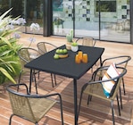 Ensemble repas : table pop et 6 fauteuils bistrot en promo chez Mr. Bricolage Lorient à 199,00 €