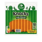 Knacks pur poulet - CARREFOUR CLASSIC' - Carrefour à Besançon Knacks pur poulet - CARREFOUR CLASSIC' en promo chez Carrefour Besançon à 1,45 €