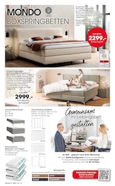 Boxspringbett im Möbel Martin Prospekt in Mainz Aktueller Möbel Martin Prospekt mit Boxspringbett, "JETZT PROFITIEREN: KÜCHENMESSE", Seite 16