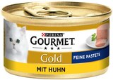 Gold Katzennahrung von Gourmet für 0,49 € bei REWE im Angebot Gold Katzennahrung von Gourmet im aktuellen REWE Prospekt