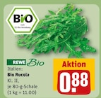 Bio Rucola im Angebot bei REWE in Stuttgart Bio Rucola Angebote von REWE Bio bei REWE Stuttgart für 0,88 €
