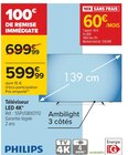 Téléviseur LED 4K - PHILIPS dans le catalogue Carrefour