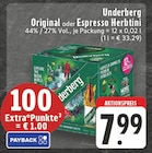 Original oder Espresso Herbtini von Underberg im aktuellen E center Prospekt
