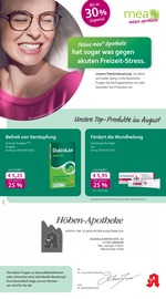 Aktueller mea - meine apotheke Apotheken Prospekt in Nettetal und Umgebung, "Unsere August-Angebote" mit 4 Seiten, 01.08.2025 - 31.08.2025