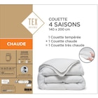 Couette "4 saisons" - TEX HOME en promo chez Carrefour Bordeaux à 22,49 €