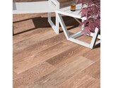 Carrelage de sol extérieur "Arnel" marron - l. 17 x L. 62 cm - Blooma en promo chez Brico Dépôt Pau à 13,90 €