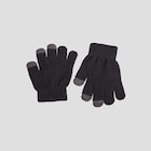 Gants avec bouts tactile noir garçon dans le catalogue La Halle
