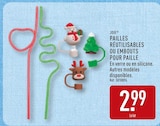 Pailles réutilisables ou embouts pour paille - JOIE en promo à 2,99 € chez Aldi Pailles réutilisables ou embouts pour paille - JOIE dans le catalogue Aldi