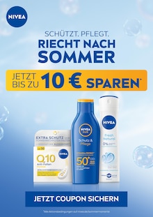 Aktueller NIVEA Prospekt Aktueller NIVEA Prospekt "Schützt. Pflegt. Riecht nach Sommer" mit 1 Seite
