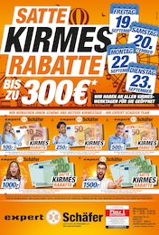 expert Schäfer Prospekt „SATTE KIRMES RABATTE“ für Aull und Umgebung mit 1 Seite expert Schäfer Prospekt für Aull und Umgebung: „SATTE KIRMES RABATTE“, 1 Seite, 18.09.2025 - 23.09.2025