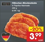 Hähnchen-Minutensteaks im Netto Marken-Discount Prospekt Hähnchen-Minutensteaks von im aktuellen Netto Marken-Discount Prospekt für 3,99 €