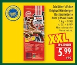 Original Nürnberger Rostbratwürste Angebote von Schlütter´s Echte bei Marktkauf Nürnberg für 5,99 €
