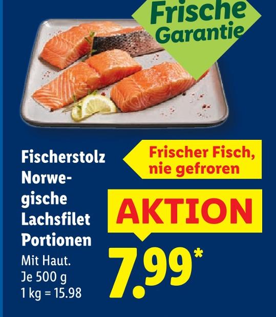Norwegische Lachsfilet Portionen