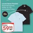 Herren-Poloshirt Angebote von Lacoste bei GLOBUS Willich für 59,99 €