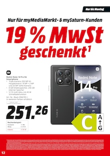 Smartphone im MediaMarkt Saturn Prospekt "19% MwSt geschenkt" mit 21 Seiten (Lübeck)