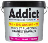 Promo Peinture grand travaux murs et plafonds blanc velours 12l à 34,90 € dans le catalogue Décor Discount à Aubenas