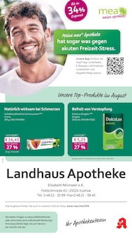 mea - meine apotheke Prospekt der KW 32 "Unsere August-Angebote" Aktueller mea - meine apotheke Prospekt "Unsere August-Angebote" Seite 1 von 4 Seiten