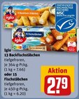 13 Backfischstäbchen im Angebot bei REWE in Mönchengladbach 13 Backfischstäbchen Angebote von Iglo bei REWE Mönchengladbach für 2,79 €