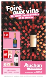 Prospectus Auchan Supermarché à Crest, "Foire aux vins", 24 pages, 10/09/2024 - 29/09/2024