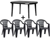 Castorama Paris - Promo Table de jardin rectangulaire L. 137 x l. 90 x H. 74 cm Elise + 4 fauteuils de jardin Cuba KETER Promo Table de jardin rectangulaire L. 137 x l. 90 x H. 74 cm Elise + 4 fauteuils de jardin Cuba KETER à 62,90 € dans le catalogue Castorama à Paris