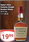 Kentucky Straight Bourbon Whisky im Angebot bei GLOBUS in Nettetal Kentucky Straight Bourbon Whisky Angebote von Maker's Mark bei GLOBUS Nettetal für 19,99 €