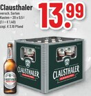 Alkoholfrei von Clausthaler für 13,99 € bei Trinkgut im Angebot Alkoholfrei von Clausthaler im aktuellen Trinkgut Prospekt