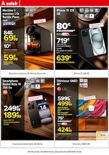Promotion Smartphone dans le prospectus Carrefour, valable du 15/12/2025 au 24/12/2025 Promo Smartphone dans le catalogue Carrefour du moment à la page 62