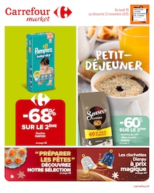 Catalogue Carrefour Market de la semaine 45, "PETIT-DÉJEUNER", page 1, 10/11/2025 - 23/11/2025 Prospectus Carrefour Market en cours, "PETIT-DÉJEUNER", page 1 sur 64