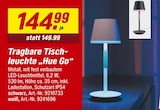 Hue im toom Baumarkt Prospekt Tragbare Tischleuchte Hue Go im aktuellen toom Baumarkt Prospekt für 144,99 €