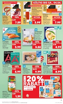 Thunfisch im Kaufland Prospekt "KNÜLLER" mit 80 Seiten (Halle (Saale))