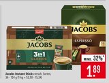 Jacobs Instant Sticks Angebote von Jacobs bei Marktkauf Aschaffenburg für 1,89 €
